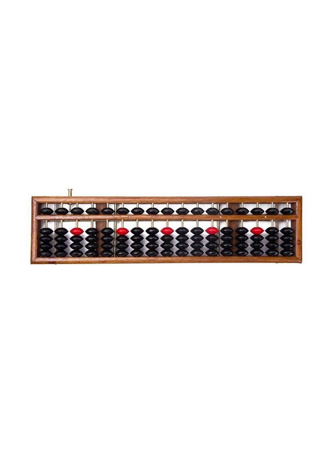 Anti-Skid Educational Mathematical 17 Digit Rod Wooden Abacus Soroban Chinese Counting Tool - Image 1