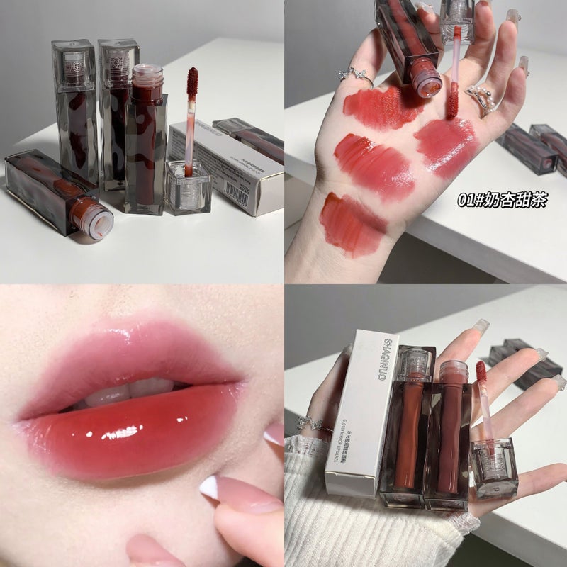 Sachino Water Gloss Mirror Lip Glaze – Moisturizing Lip Gloss for All Skin Types - Image 2
