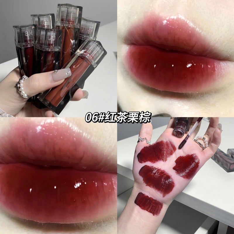 Sachino Water Gloss Mirror Lip Glaze – Moisturizing Lip Gloss for All Skin Types - Image 1