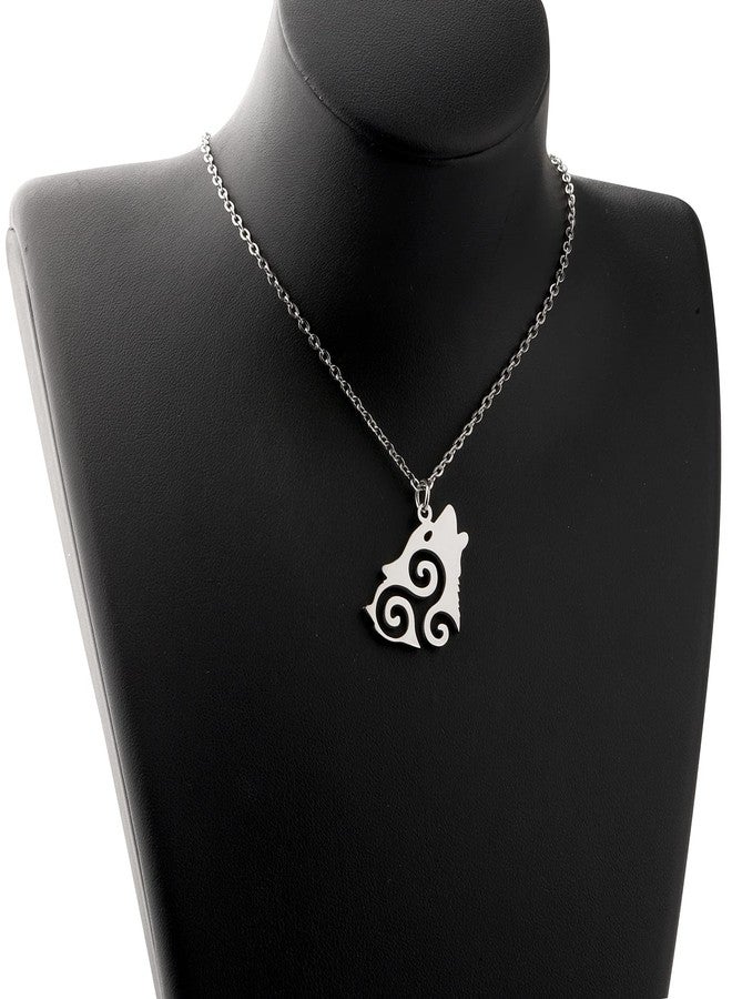 AKTAP Wolf Pendant Necklace W Necklace Symbol Howling Animal Jewelry - Image 2
