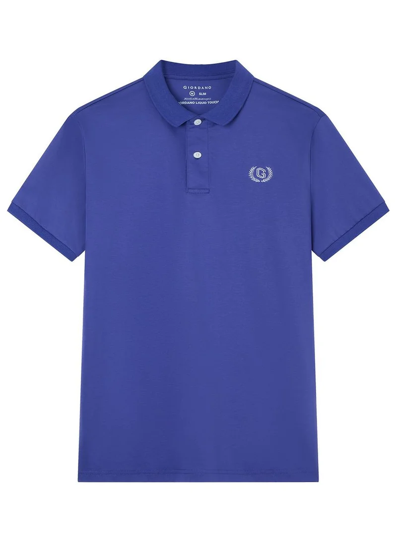 Giordano Men’s Slim Fit Liquid Touch Cotton Interlock Polo
