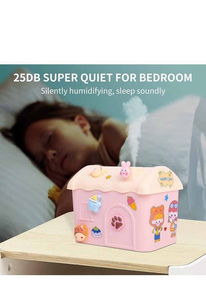 Generic Small Humidifier for Bedroom, Portable Humidifiers for Baby Nursery, USB Personal Humidifier for Office Desk Home Plant Travel, Cute Cool Mist Humidifier  - Image 1
