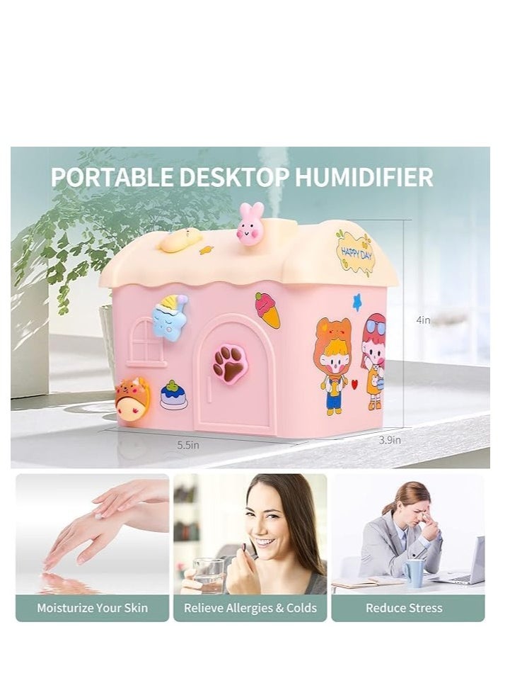 Generic Small Humidifier for Bedroom, Portable Humidifiers for Baby Nursery, USB Personal Humidifier for Office Desk Home Plant Travel, Cute Cool Mist Humidifier  - Image 2