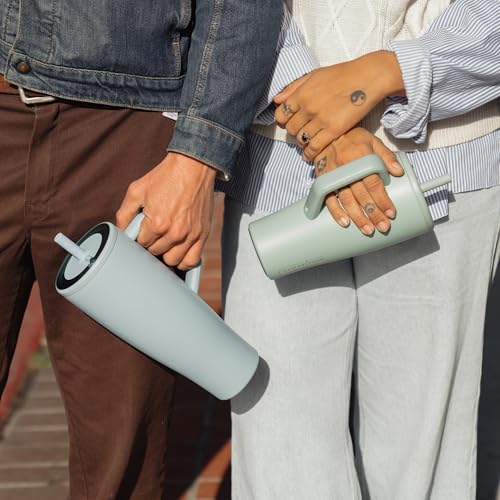 BrÃ¼Mate BrüMate Era 40 oz Tumbler with Handle and Straw | 100% Leakproof Insulated Water Bottle Tumbler with Lid and Flexible SoftSip Straw | Made of Stainless Steel | Cup Holder Friendly | 40oz (Dark Aura) - Image 2