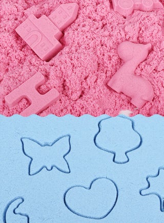190PCS Kids Magic Sand Art Kit, Play Sand Art Kit , Mold Tools, Inflatable Tray, Storage Box with Toy Shovel Tools, Portable Storage Box, Sandbox Sand Kit Beach Toys for Girls Boys - view 5
