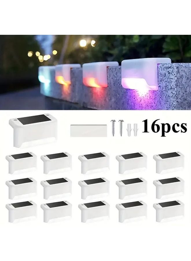 16 Pack Brown Solar LED Outdoor Lights Waterproof Dimmable Garden Decor - Image 2