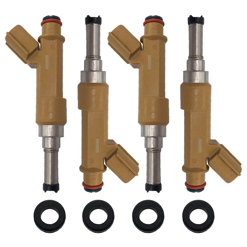 GEBANMR 4pcs Set Fuel Injectors Replacement for Toyota Corolla Matrix Scion xD 1.8L 2009-2015 FJ1090 23250-0T020 - Image 1