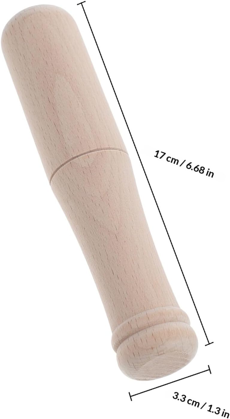 Angoily Wood Carving Mallet Small Beech Wood Mallet Carpenter Hammer Woodworking Tool for Leathercraft and Woodworking Hand Use - Image 1