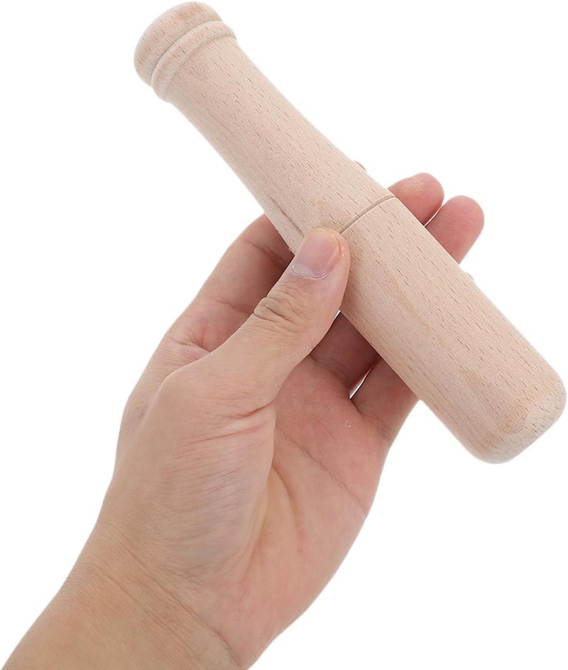 Angoily Wood Carving Mallet Small Beech Wood Mallet Carpenter Hammer Woodworking Tool for Leathercraft and Woodworking Hand Use - Image 3