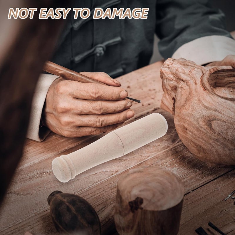 Angoily Wood Carving Mallet Small Beech Wood Mallet Carpenter Hammer Woodworking Tool for Leathercraft and Woodworking Hand Use - Image 5