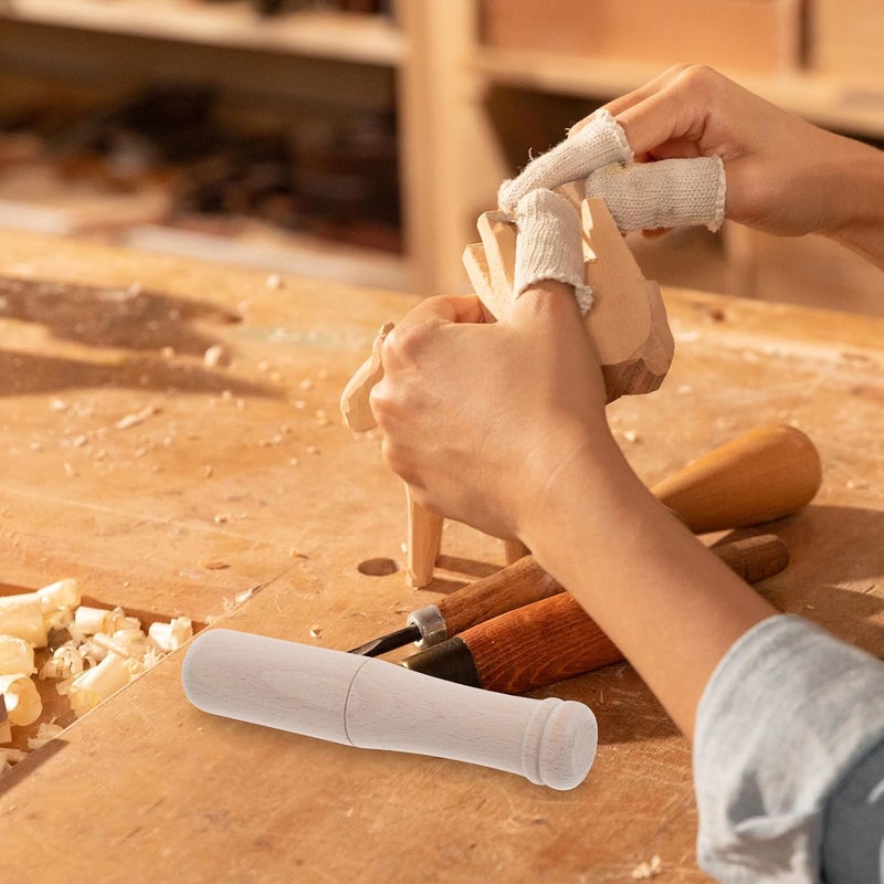 Angoily Wood Carving Mallet Small Beech Wood Mallet Carpenter Hammer Woodworking Tool for Leathercraft and Woodworking Hand Use - Image 4