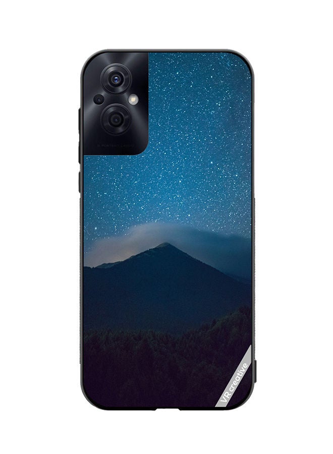 VR CREATIVE غطاء حماية لهاتف أوبو رينو8 زد بتصميم ليلي متعدد الألوان - Image 1
