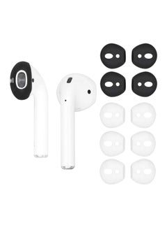 5 Pairs Silicone Earbuds for Air Pods 2, Ultra-Thin Slim Rubber Ear Tips Ear Gels Anti-Slip Earbuds Cover, Compatible with Apple AirPods 2 (2 Pairs Black, 3 Pairs White, Fit in The Charging Case) - pzsku/Z727AE1BA7ACF3CF68B8AZ/45/_/1709188348/c064cd9e-e744-4175-b0be-f26e1fac60a0