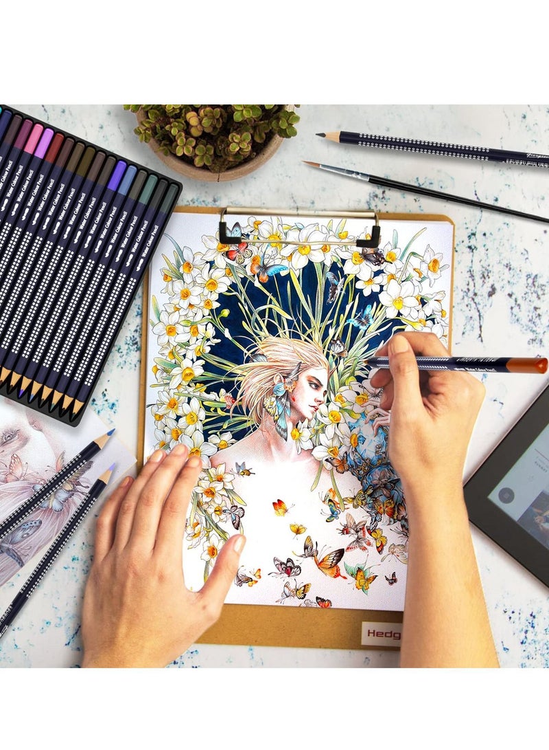 XiuWoo Colour Pencils 36 Professional Colored Pencil Set log art painting student brush for Kids Artist and Beginners Drawing Sketching Painting Coloring Book  - Image 2