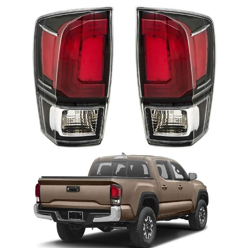 WFLNHB 1 Pair Tail Light Replacement for Toyota Tacoma 20162020 Taillamp Rear Break Light Lamp Assembly 8156004200 8155004200 Passenger and Driver Side