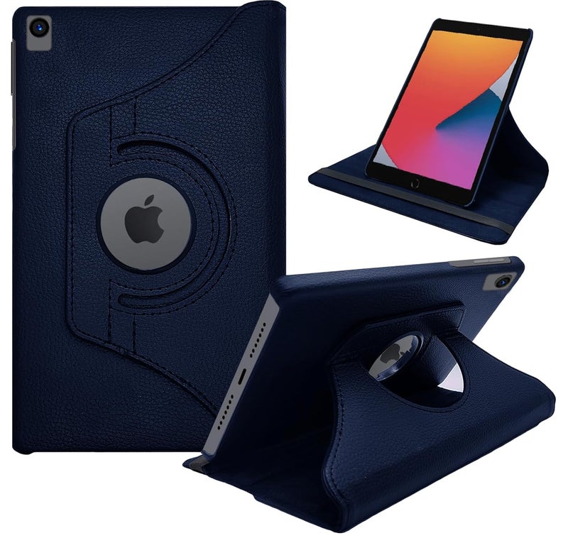 Cedo iPad 7 (7th Gen) / 8 (8th Gen) / 9 (9th Gen) 10.2 inch Flip Cover | Leather Finish | 360 Degree Rotate Flip Cover | Shockproof Back Case for iPad 7th / 8th / 9th Gen 10.2 inch (Blue) - Image 1