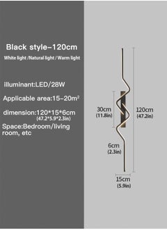 LOOPITYS （Tricolour light-120CM）Modern wall lights Home appliances Nordic style long lumen home decoration Bedroom dining room TV wall lighting fixtures，wall lamp  - Image 3