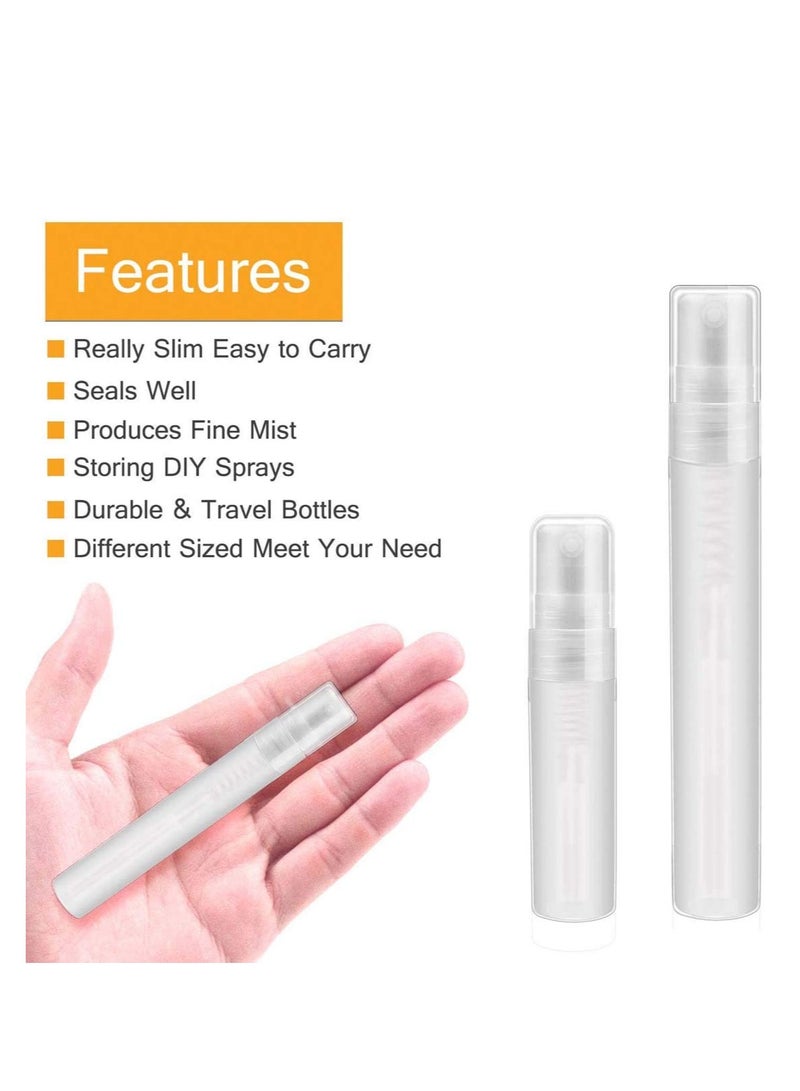 10Pcs 10ml&5ml Atomizer Bottle Mini Perfume Clear Bottles Portable Travel Refillable for Travel Party Portable Makeup Tool - Image 2