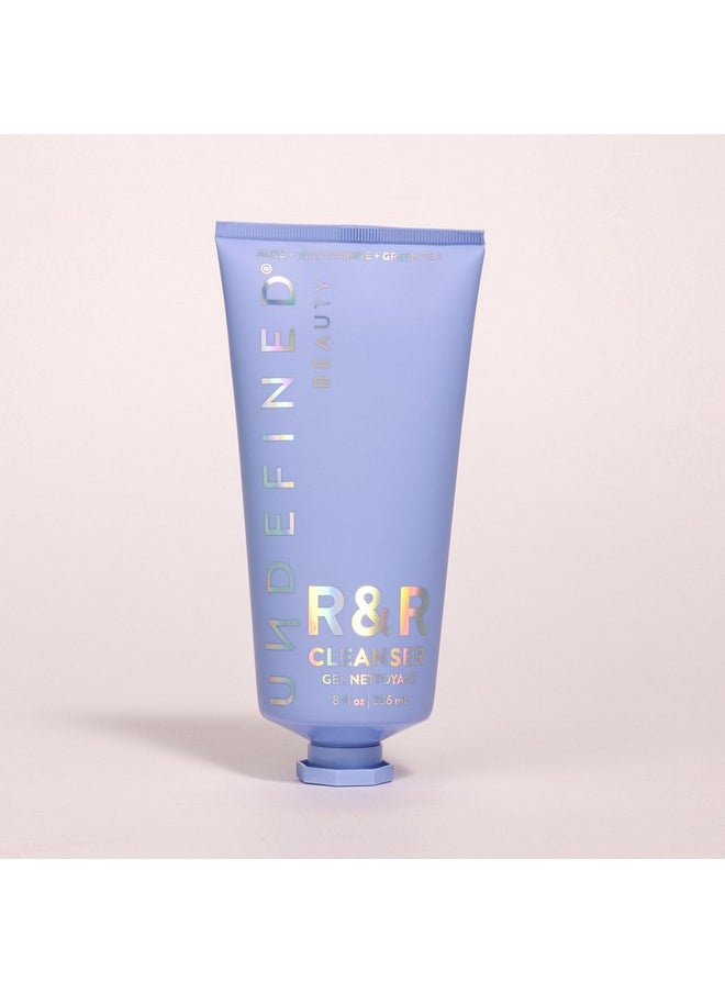 Undefined Beauty R&R Cleanser 8Oz Brightening & Balancing Gel Cleanser Infused With Niacinamide Centella Green Tea Tremella Mushroom  - Image 1