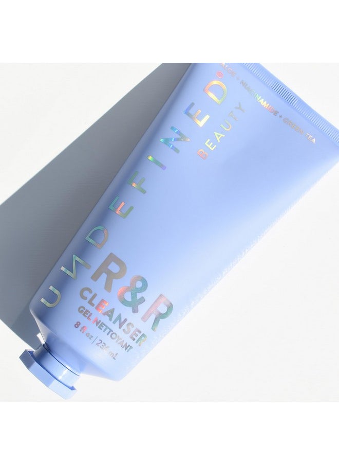 Undefined Beauty R&R Cleanser 8Oz Brightening & Balancing Gel Cleanser Infused With Niacinamide Centella Green Tea Tremella Mushroom  - Image 3