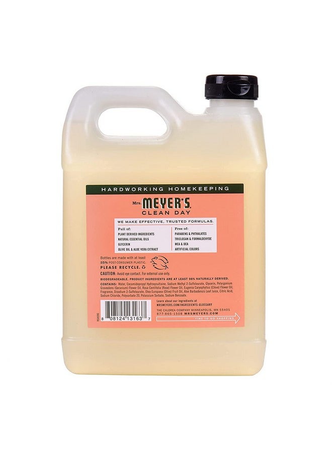 Mrs. Meyer's Clean Day Mrs. Meyer'S Hand Soap Refill Made With Essential Oils Biodegradable Formula Geranium 33 Fl. Oz  - Image 3
