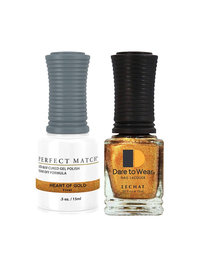 Lechat Soak Off Gel Nail Polish UV LED Gel Polish Heart of Gold PMS123