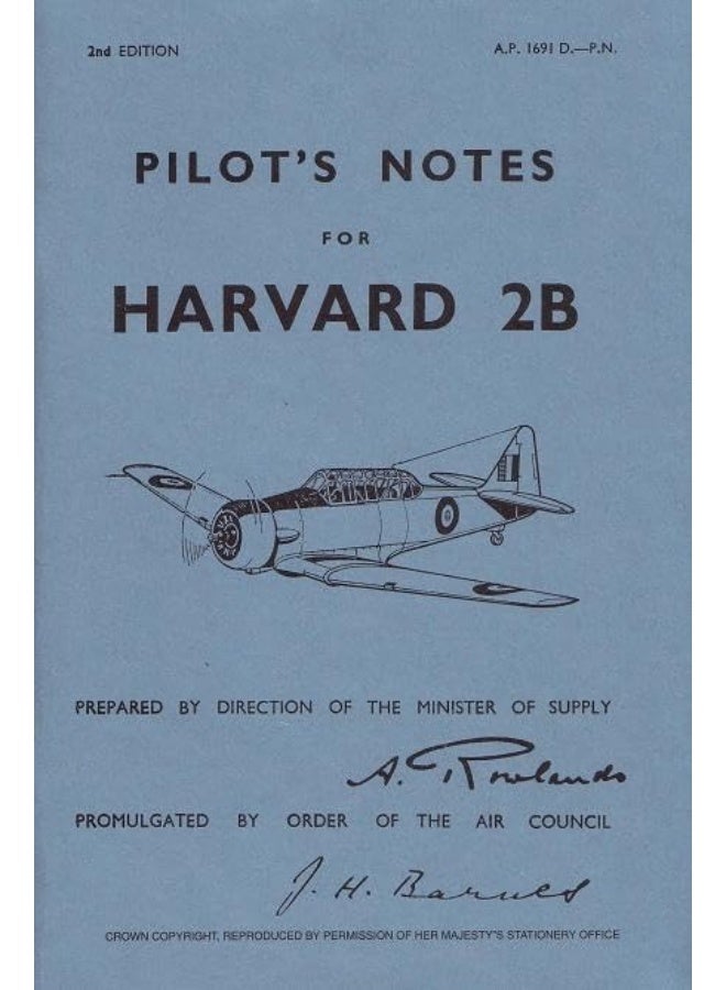 Harvard 2B Pilot's Notes: Air Ministry Pilot's Notes - Image 1