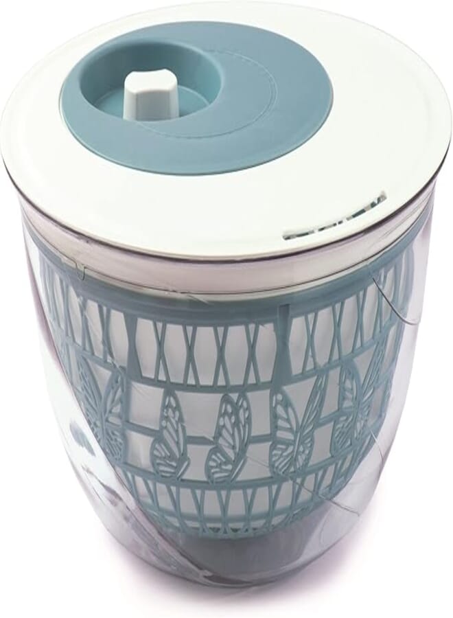 Snips / Plastic ( SALAD SPINNER MADAME BUTTERFLY LIGHT BLUE 4 LITER )