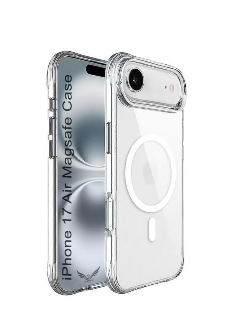 GENNEXT iPhone 17 Air Case Cover Clear Mag Safe Non-Yellowing iPhone 17 Air Case Resistant Cover - Image 1