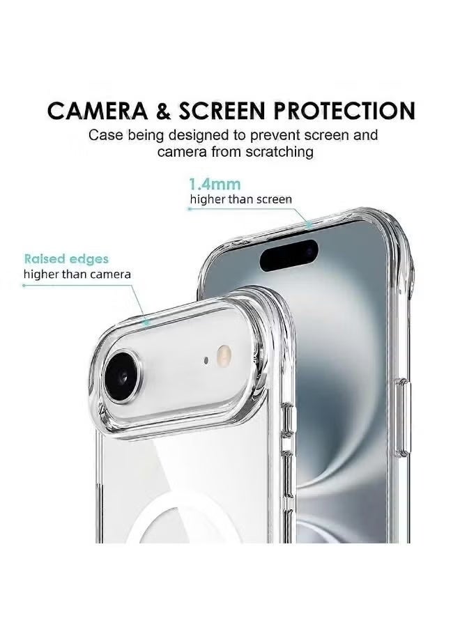 GENNEXT iPhone 17 Air Case Cover Clear Mag Safe Non-Yellowing iPhone 17 Air Case Resistant Cover - Image 3