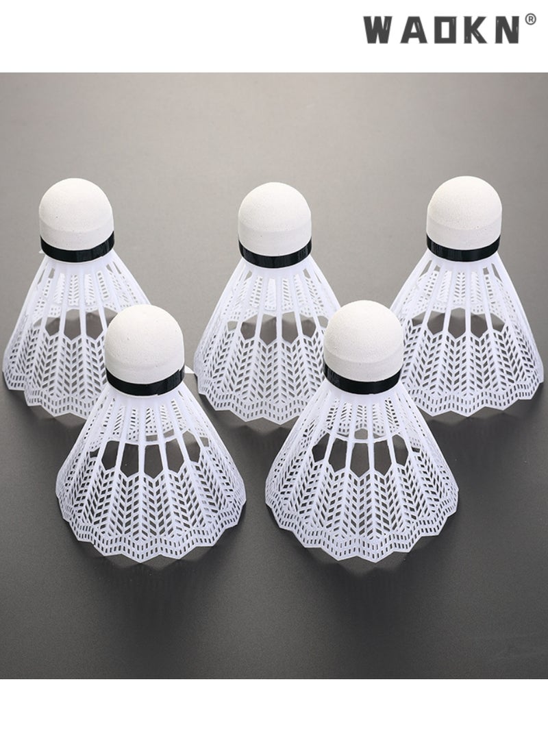WAOKN 12 Pcs Plastic Badminton Shuttlecocks with Great Stability and Durability Badminton Birdie Balls Indoor Outdoor Sport Training Badminton Ball,Sports Stuff Sports Goods Sports Supplies （white）  - Image 2