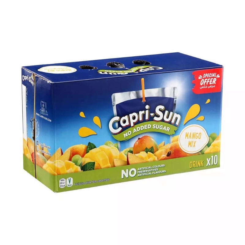 Capri Sun Mango Flavored Drinking Juice In Pouch- 10X200ml