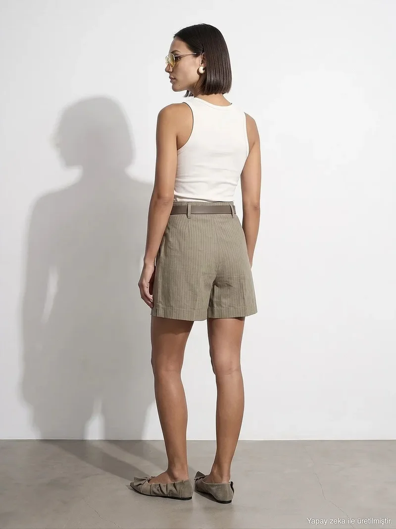 Dilvin DILVIN Linen Shorts