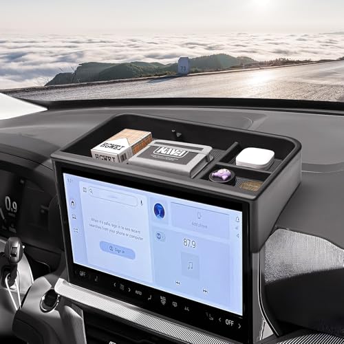 HGWEI Dash Storage Tray Compatible with 2025 2026 Ford Explorer (Active/T-Line/ST/Platinum/Tremor) Interior Accessories Behind 13.2" Screen Center Console Dashboard Organizer Insert Mount Holder - Image 5