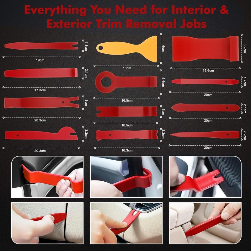 KAOLALI 330-Piece Car Disassembly Tool Set - Trim Wedges, Pry Tools, and Clip Removal Tools - Image 3