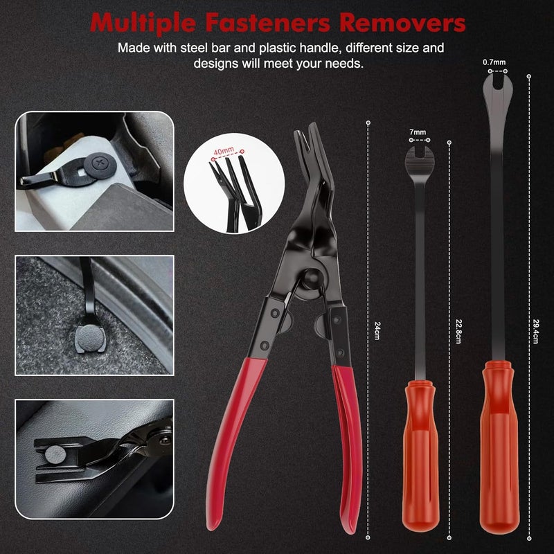 KAOLALI 330-Piece Car Disassembly Tool Set - Trim Wedges, Pry Tools, and Clip Removal Tools - Image 4
