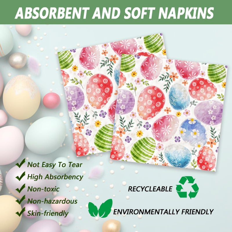LYFREE 72 Pcs Easter Paper Plates 7in Disposable Bunny Dessert Plates Napkins and Forks Easter Party Tableware Set Decoration Supplies for Spring Birthday Baby Shower Party  Serve 24 - Image 3