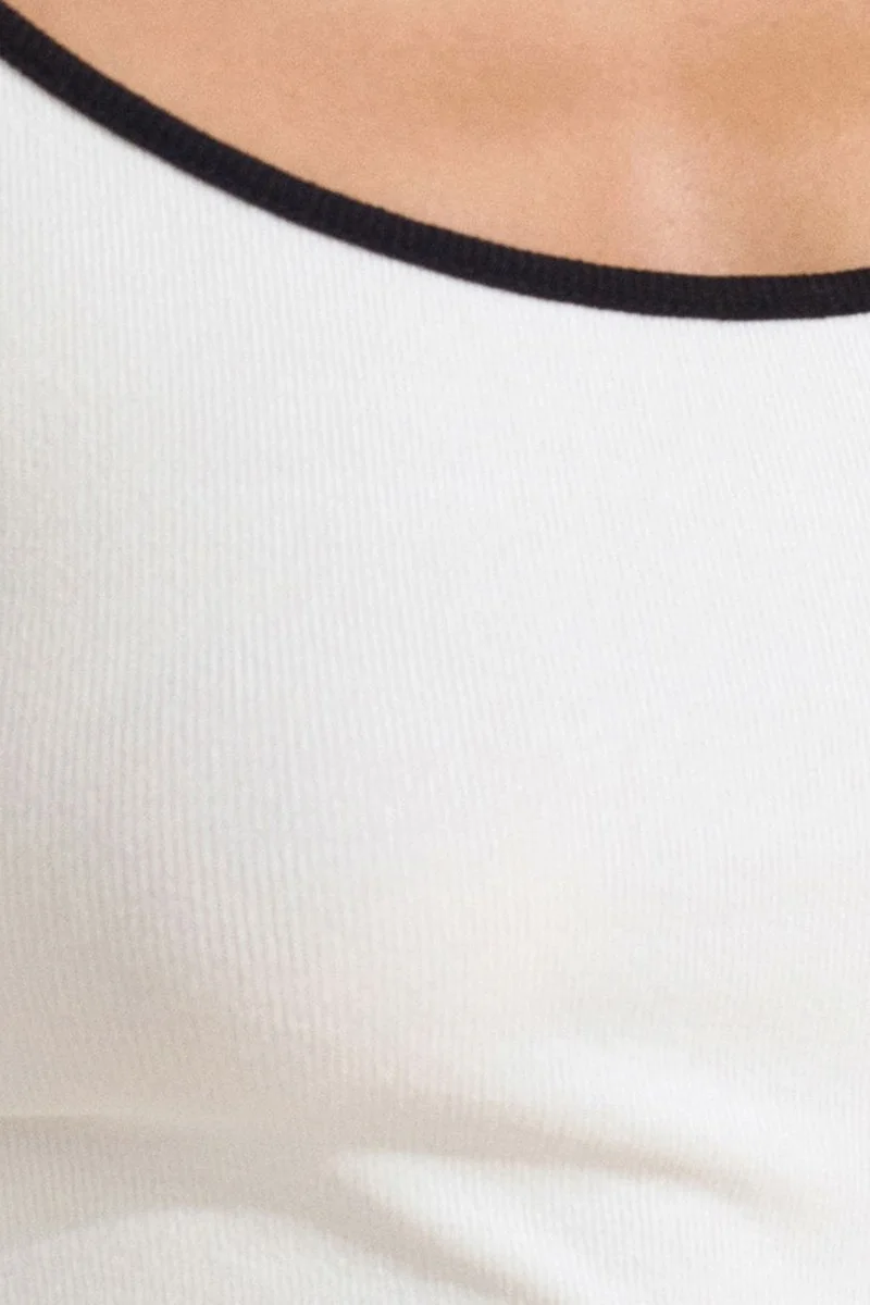 Dilvin Multicolor DILVIN Color Block Ribbed Sleeveless Blouse for Women | Best Price UAE