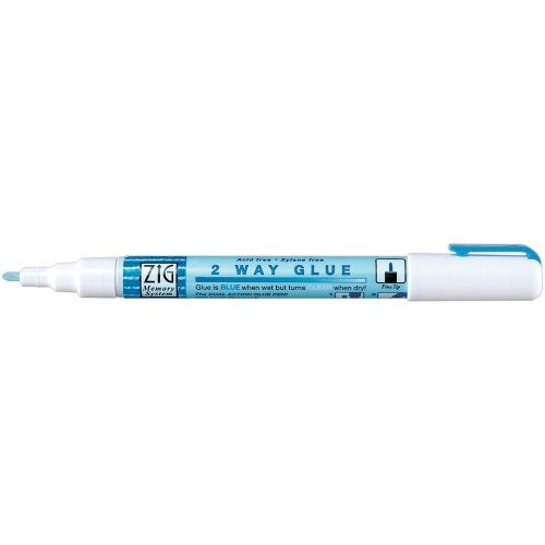 Zig Memory System Two Way Glue Pen Bulk, Fine Tip, Pack of 12 - Image 1