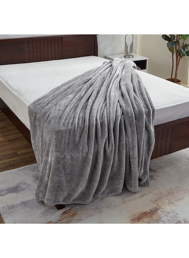 Home Box Lux Popcorn Queen Flannel Blanket 220 x 200 cm  - Image 4