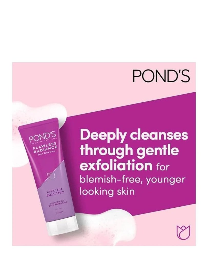 Pond's Flawless Radiance Even Tone Facial Foam With Niacinamide And Vitamin E 2*100grams  (pack of 2) - Image 3