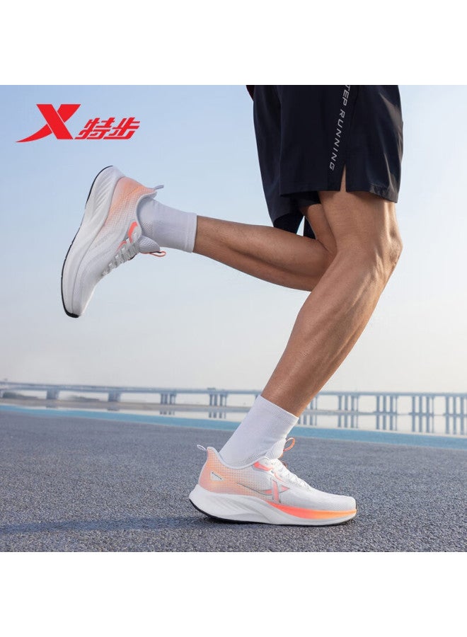 XTEP Xtep Men's Lightweight Breathable Running Shoes Spring Summer Mesh Running Shoes Shock Absorption