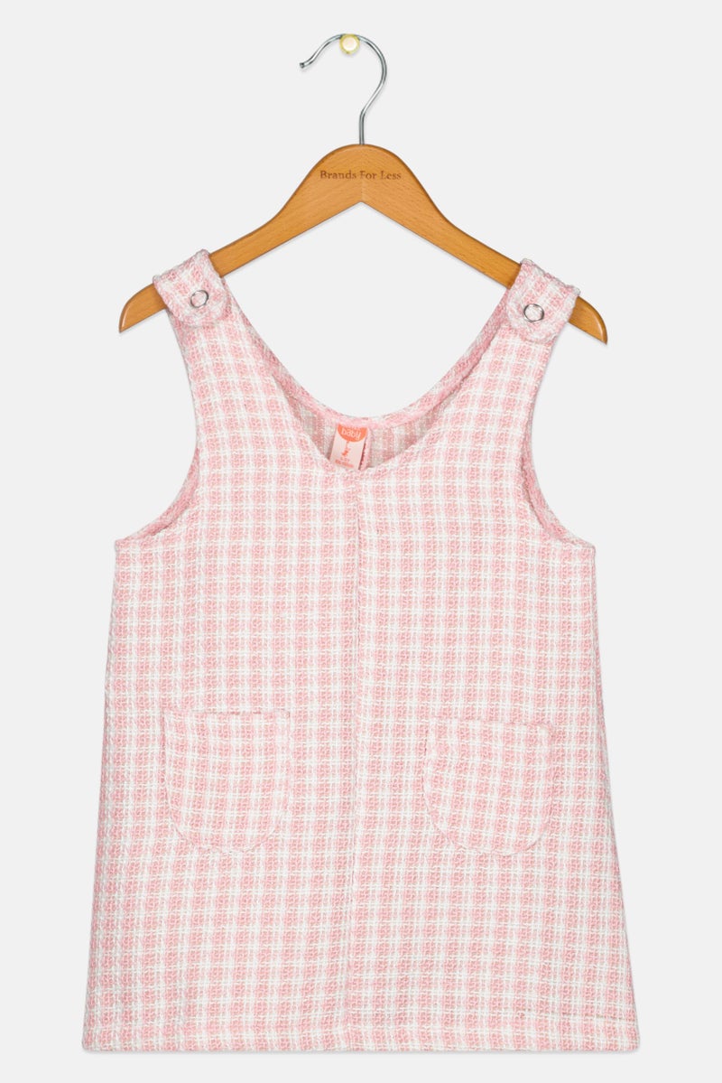 KOTON Kids Girl Textured Casual Dress, Multicolor - Image 1