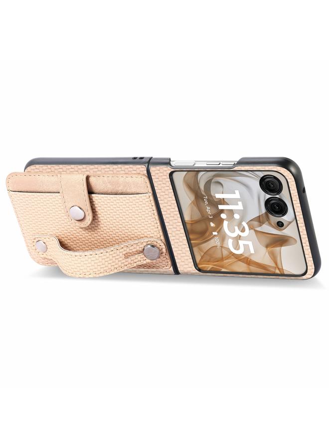 S-TOP Case For Motorola Razr 50 Ultra Wristband Kickstand Card Wallet Back Cover Phone Case - Image 3