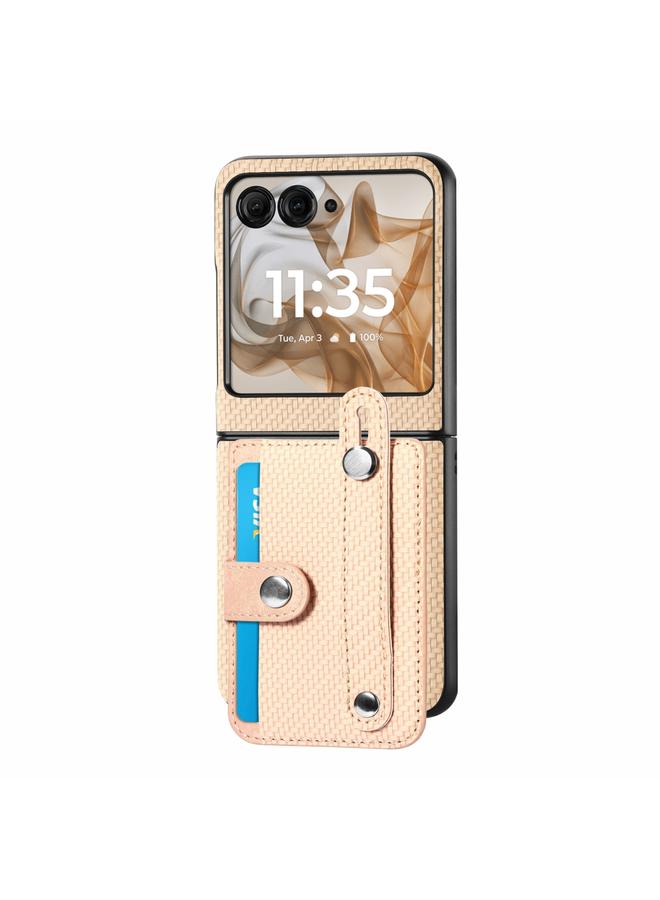 S-TOP Case For Motorola Razr 50 Ultra Wristband Kickstand Card Wallet Back Cover Phone Case - Image 2