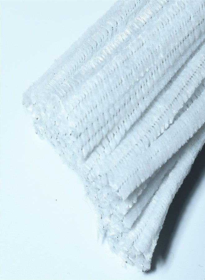 FAVORXTM White Pipe Cleaners Craft (100 Pieces) Chenille Stems for DIY Art Creative Festival Day Decorations (0.24 x 12 Inch) - Image 4