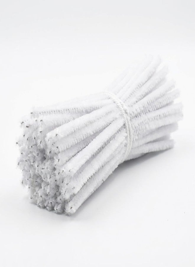 FAVORXTM White Pipe Cleaners Craft (100 Pieces) Chenille Stems for DIY Art Creative Festival Day Decorations (0.24 x 12 Inch) - Image 3