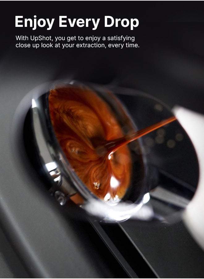 subminimal - UPSHOT Espresso Shot Mirror | Coffee Flow Rate Observation Reflective Mirror for Bottomless Portafilters, Easy Adjust Easy Portafilter Viewing, for Barista, Amateurs, Home, Bar Use - Image 1