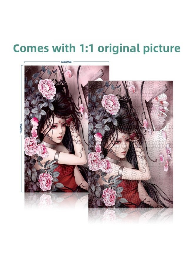 Puzzle Adult 1000 Pieces Of Wood One Thousand Pieces Of Wooden Toys Landscape Adult Decompression Oil Painting Puzzle Manufacturers Wholesale-Color:10-091 Castle Night - Image 5