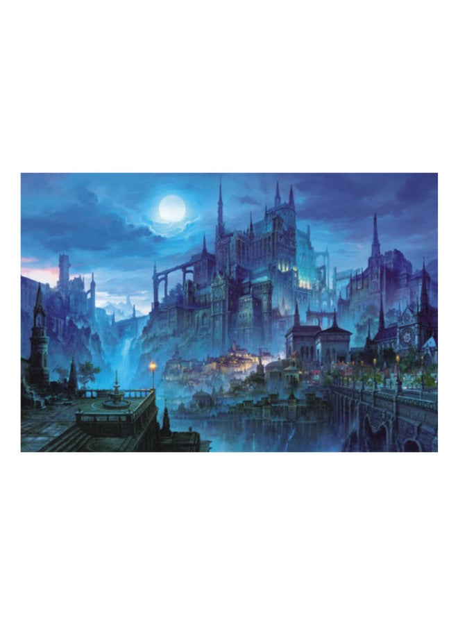 Puzzle Adult 1000 Pieces Of Wood One Thousand Pieces Of Wooden Toys Landscape Adult Decompression Oil Painting Puzzle Manufacturers Wholesale-Color:10-091 Castle Night - Image 1